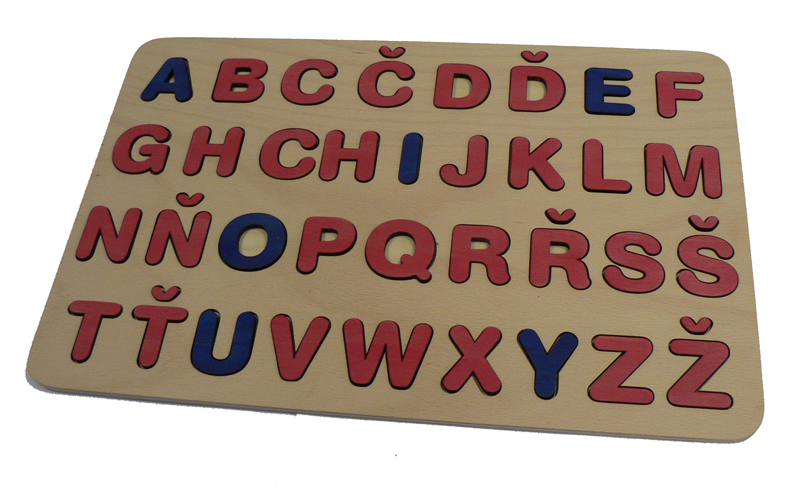 Abeceda puzzle - velká tiskací