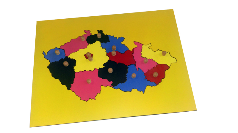 Mapa České republiky - puzzle